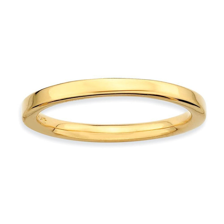 Sterling Silver Gold-Plated Polished Ring