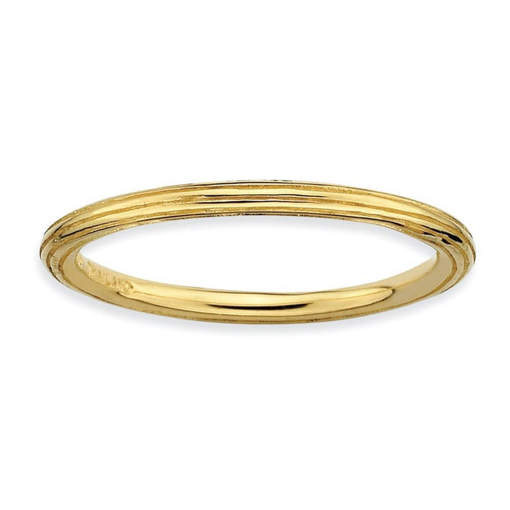 Sterling Silver Gold-Plated Step-Down Ring