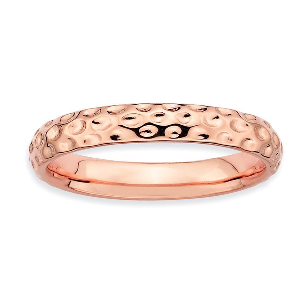 Sterling Silver Pink-Plated Ring