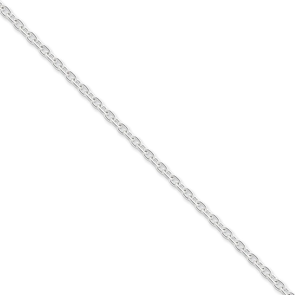 Sterling Silver Polished 3.50-mm Cable Chain