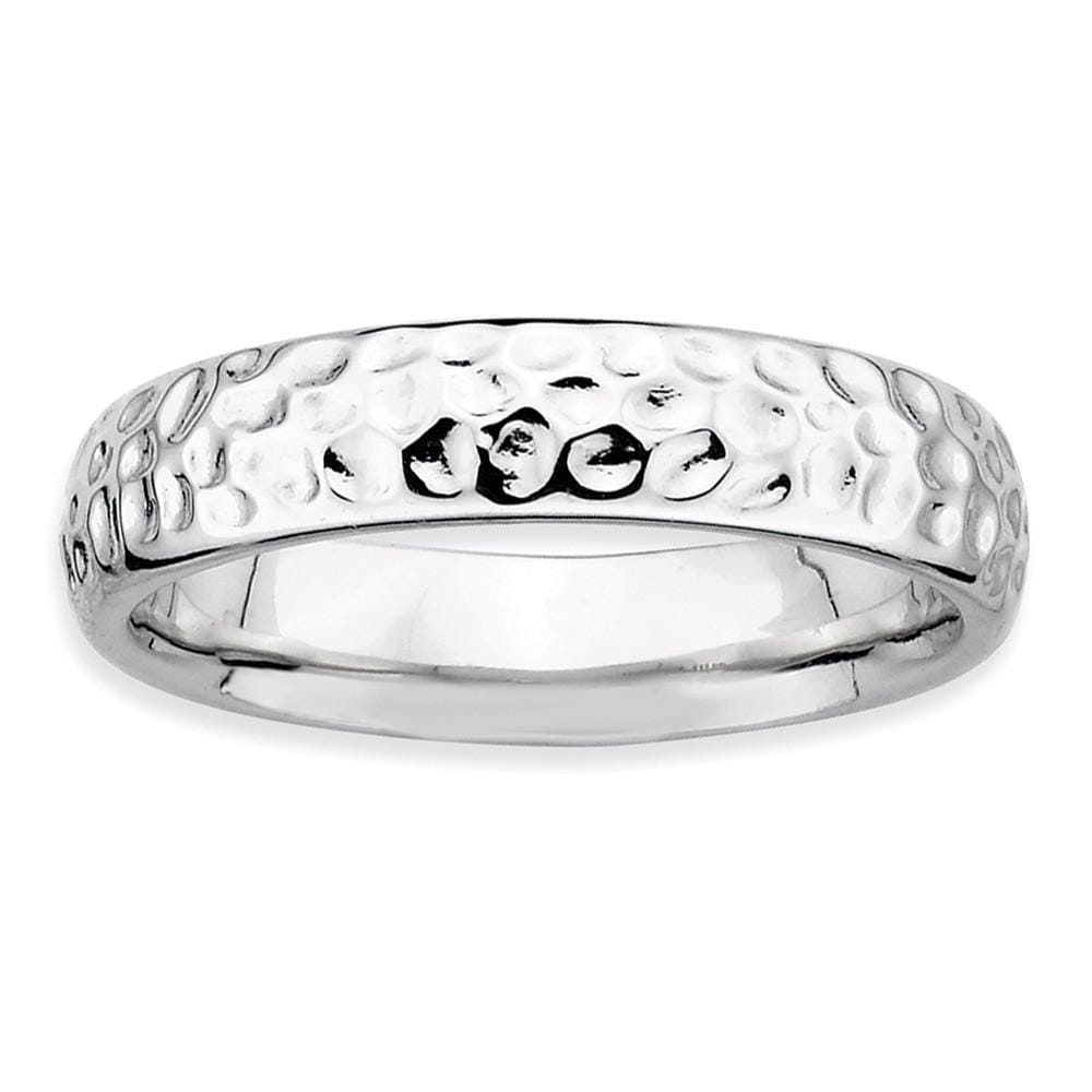 Sterling Silver Rhodium Ring