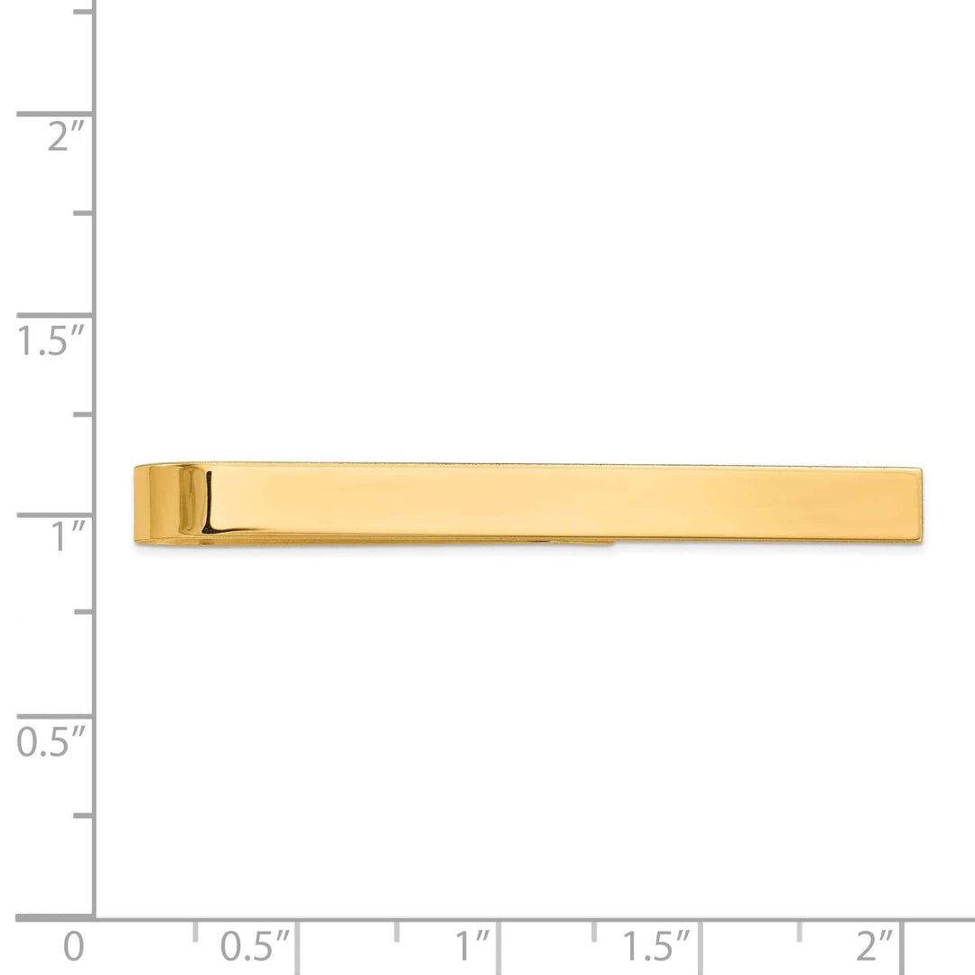 Lovely Rita's Tie Bar 14k Yellow Gold Solid Engravable Tie Bar