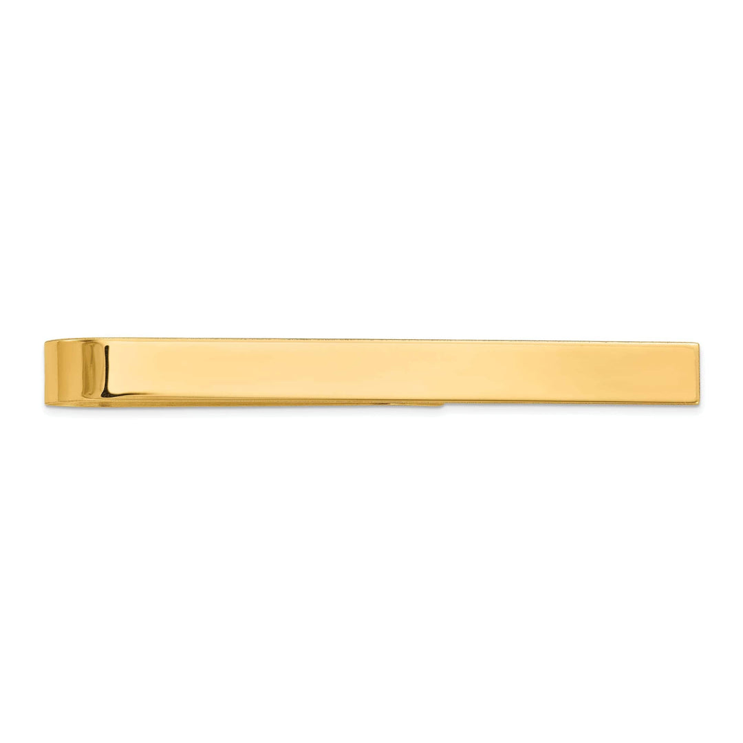 Lovely Rita's Tie Bar 14k Yellow Gold Solid Engravable Tie Bar