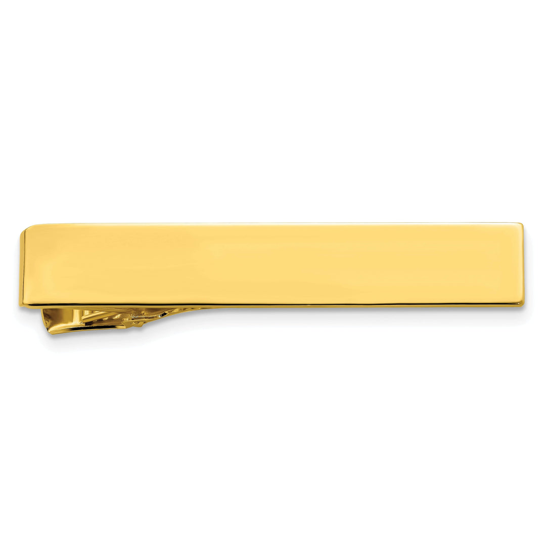 Jere Collection Tie Bar Yellow Gold Plated Polished Finish Tie Bar