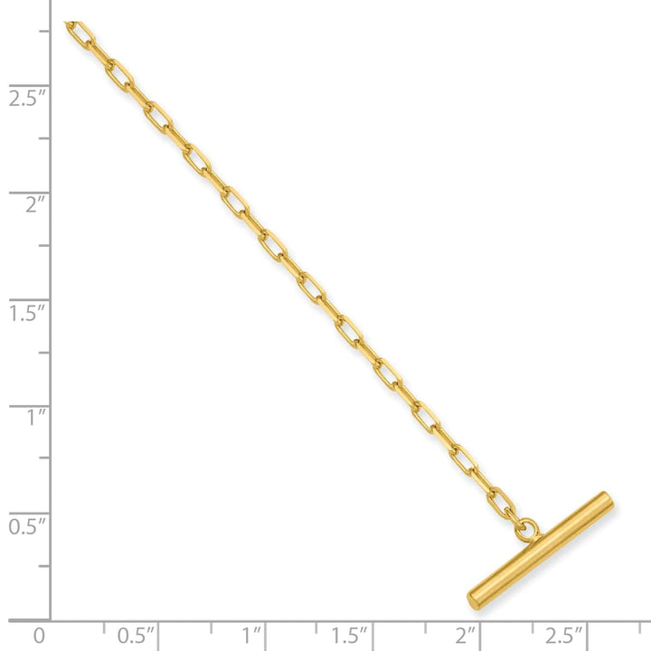 Kelly Waters Tie Chain Gold Plated Cable Link Tie Chain