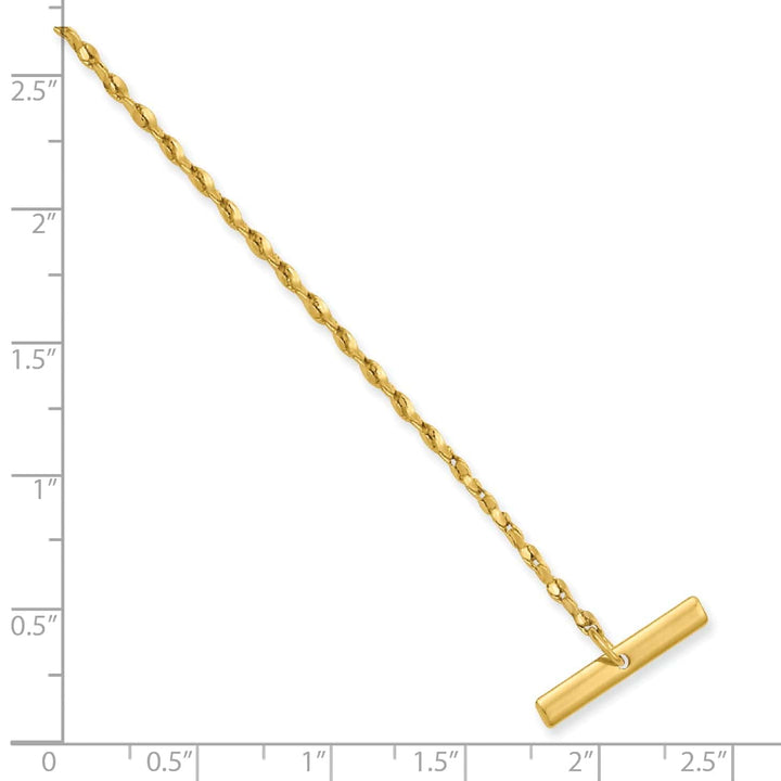 Kelly Waters Tie Chain Gold Plated Nugget Tie Chain