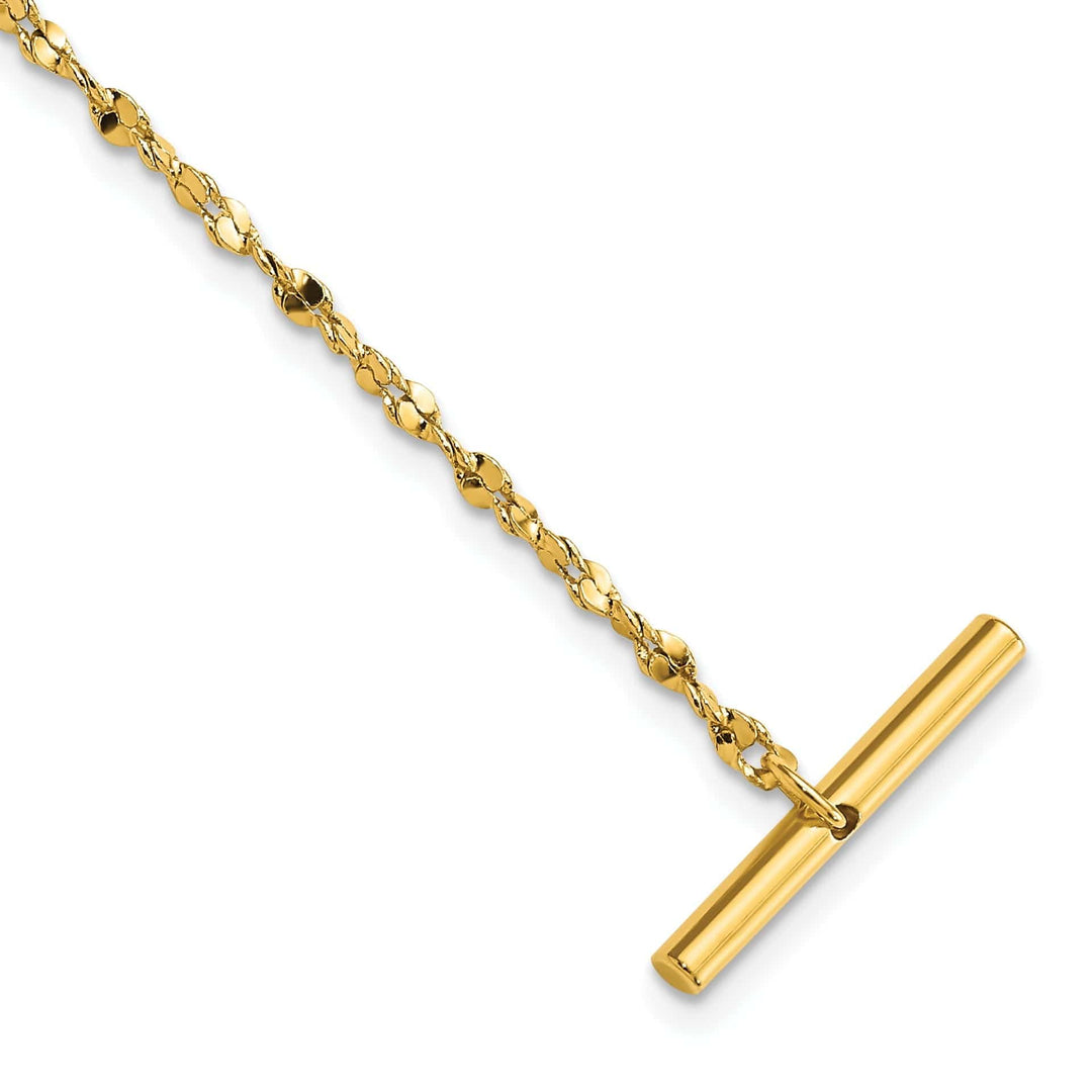 Kelly Waters Tie Chain Gold Plated Nugget Tie Chain