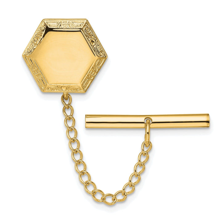 Kelly Waters Tie Tac Gold Plated Hexagon Tie Tac