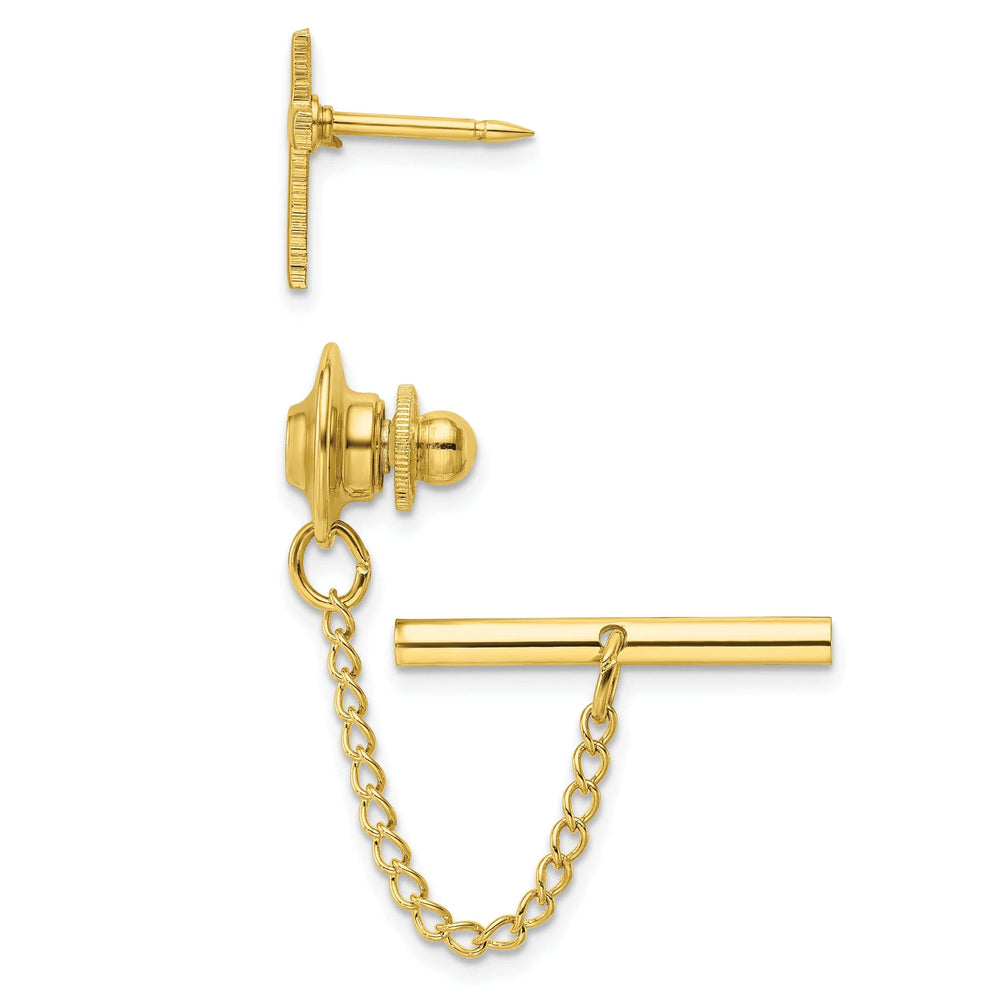 Kelly Waters Tie Tac Gold Plated Small Plain Cross Tie Tac