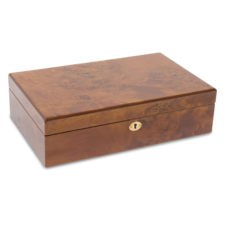 Lovely Rita's Watch Case Burlwood Gloss Finish 10-watch Case lock & key
