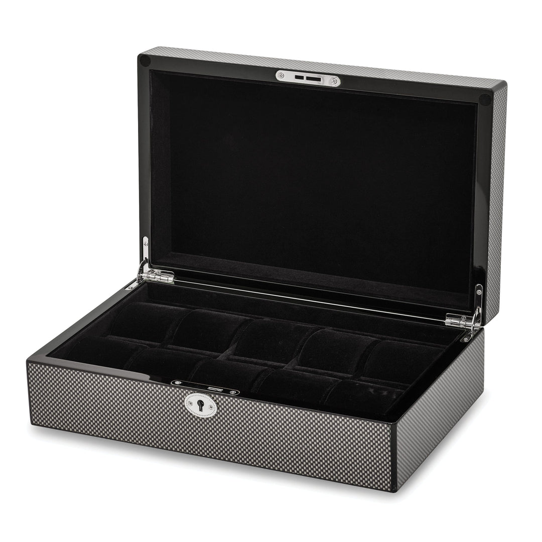 Lovely Rita's Watch Case High Gloss Black Carbon Fiber 10-Watch Case