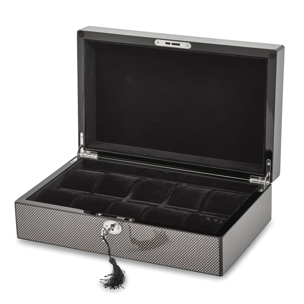 Lovely Rita's Watch Case High Gloss Black Carbon Fiber 10-Watch Case