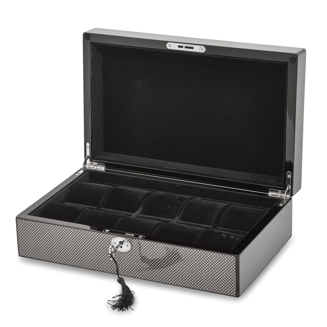 Lovely Rita's Watch Case High Gloss Black Carbon Fiber 10-Watch Case