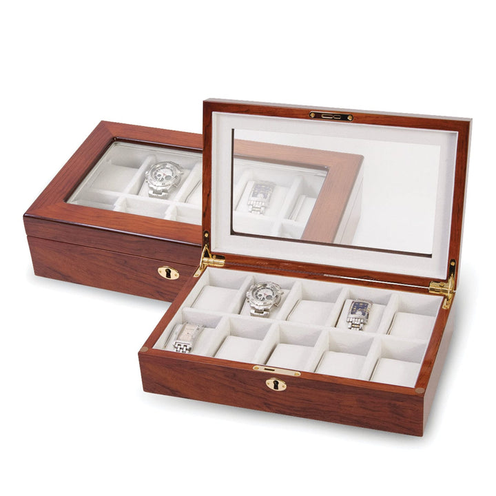 Lovely Rita's Watch Case Rosewood with Window Top 10-Watch Case