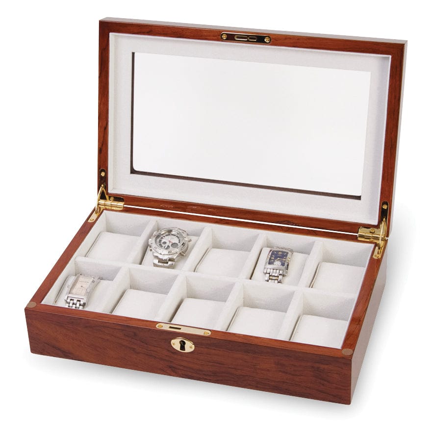 Lovely Rita's Watch Case Rosewood with Window Top 10-Watch Case