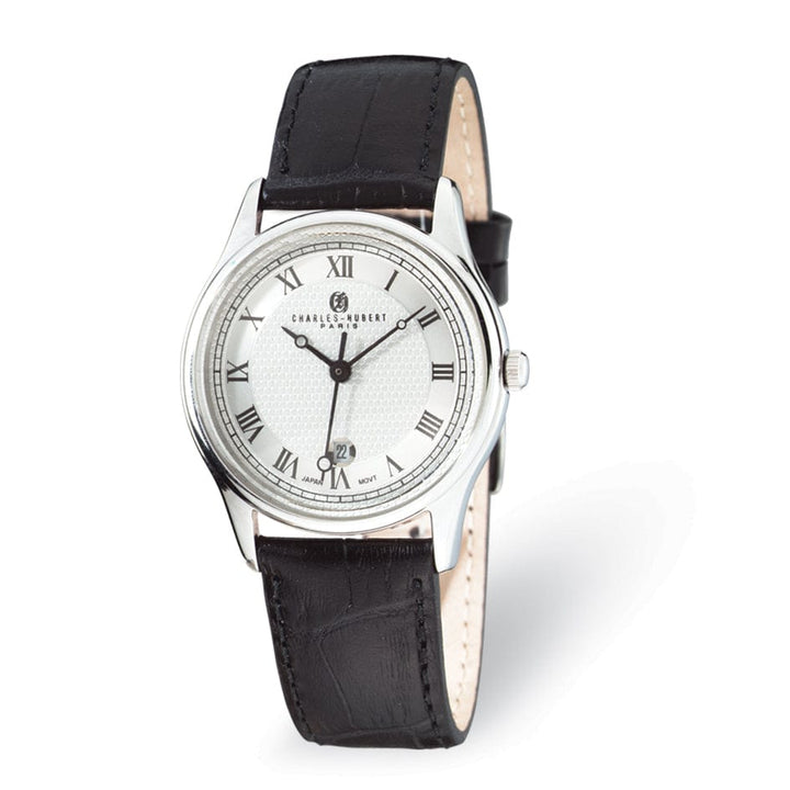 Lovely Rita's Watch Men Charles Hubert Stainless Steel Leather Watch